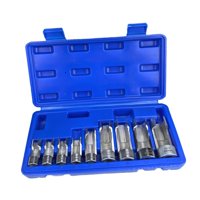 Ioensy - Juego De 9 Piezas De Vasos Para Sensores De Oxígeno, Vasos Para Tuercas Universales, Llaves Para Reparación De Automóviles