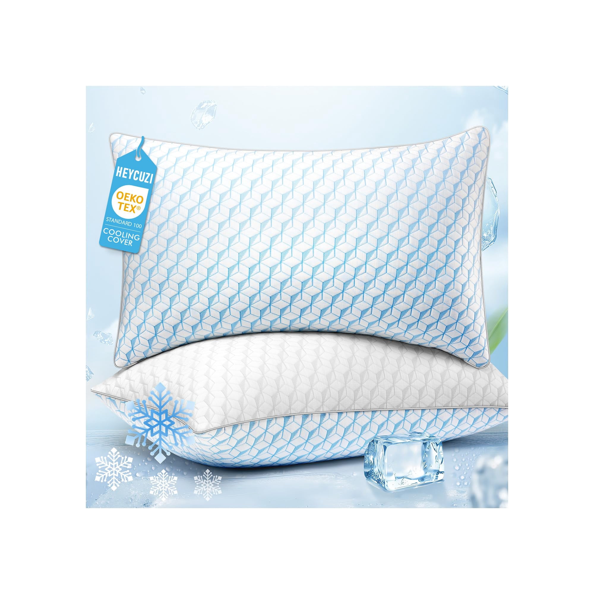 Juego De 2 Almohadas Heycuzi, Tamaño Queen, Para Dormir, Suaves