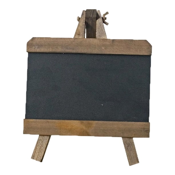 Letrero de pizarra de mesa, pizarra de madera, decoración de escritorio borrable, pizarra rústica versátil para menú de bar y oficina.