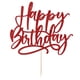 thumbnail image 2 of Decoración de tarta Kaoenla con purpurina roja para feliz cumpleaños, 2 of 7