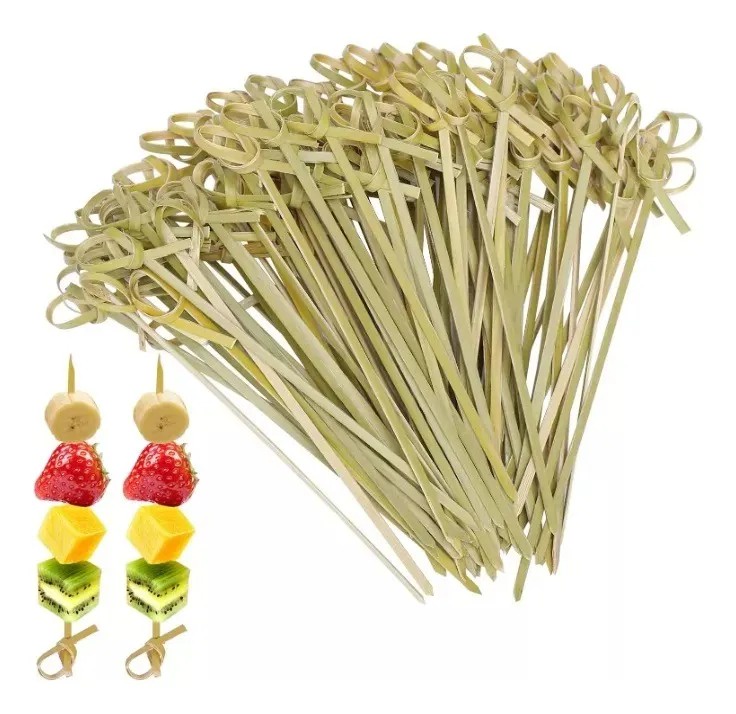 Genérica - Brochetas, Pincho De Bambú 9 Cm Pack 200 Unidades