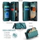 thumbnail image 3 of CaseMe Funda de Cuero for iPhone 17 de 6.3 Pulgadas con Billetera [Bloqueo RFID] con Ranura para Billetes con Zíper y 7 Tarjeteros, Correa de Hombro Magnética de Cuero PU Suave, Funda de Billetera fo, 3 of 11