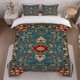 thumbnail image 1 of Persian Style Rug Printed Duvet Cover Set Themed Bedding Three-Piece Set, 1 of 5