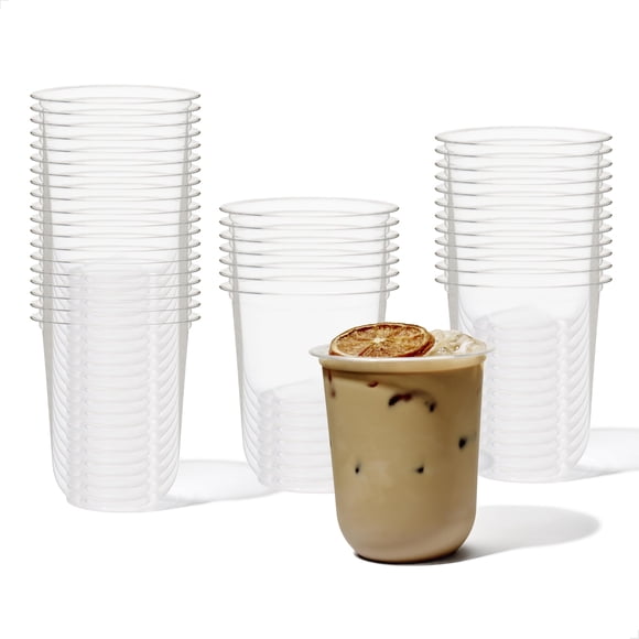 Set de 100 Vasos para Beber TOSSWARE Arc 473 ml de Origen Vegetal