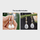 thumbnail image 1 of Hot Sale Water Drop Faux Pearl Zircon Earrings Wedding Bridesmaid Earrings Women's Fine Jewelry, 1 of 5