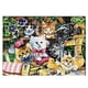 thumbnail image 3 of Kits de punto de cruz estampados de la familia Cats para la decoración del hogar para principiantes 47 x 35 cm 14 u., 3 of 5