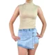 thumbnail image 4 of Top Acanalado Mujer Polera Sin Manga Cuello Alto Fashion 1001, 4 of 4
