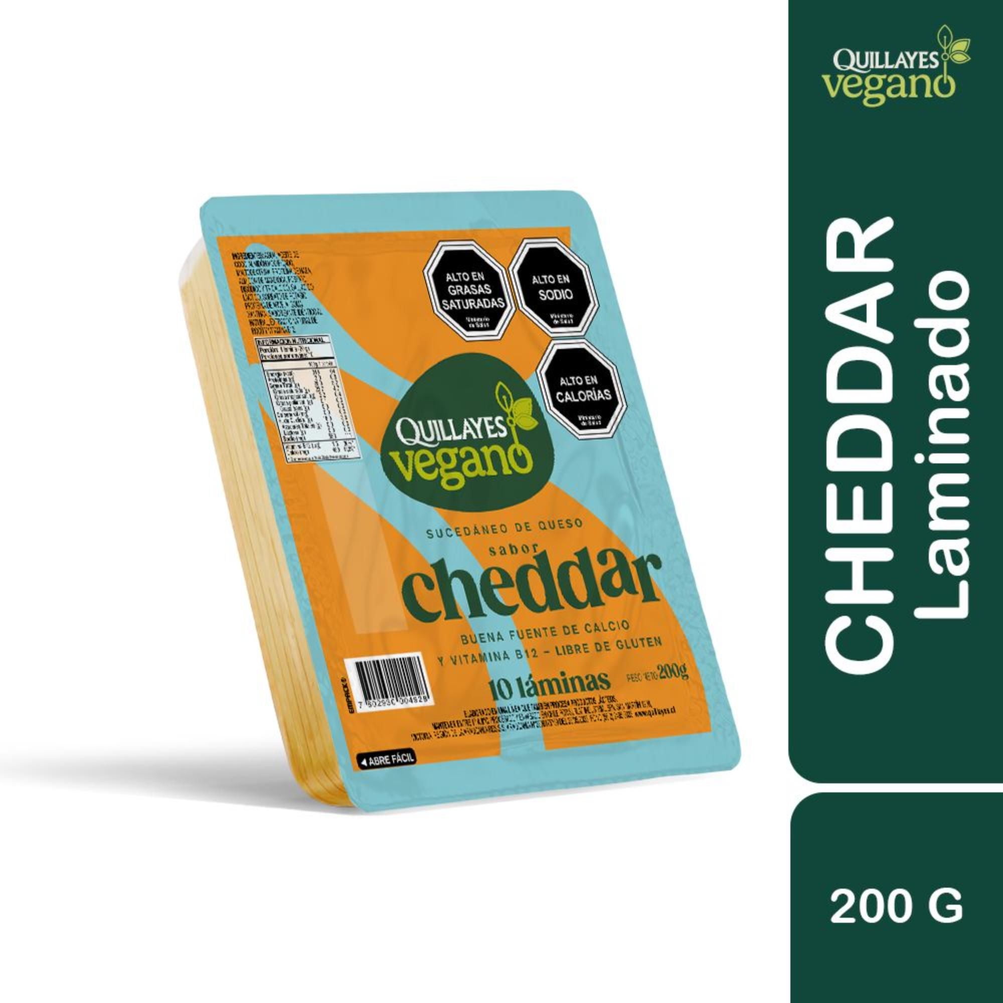 Sucedáneo De Queso Tipo Cheddar (vegano) 200 g Quillayes