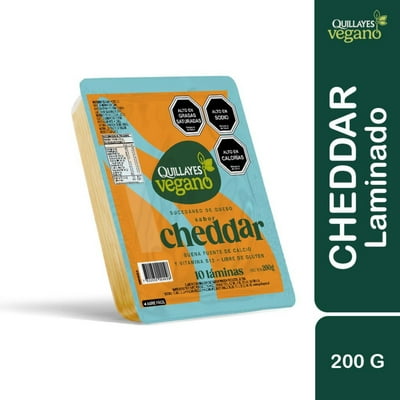 Sucedáneo De Queso Tipo Cheddar (Vegano) 200 G Quillayes