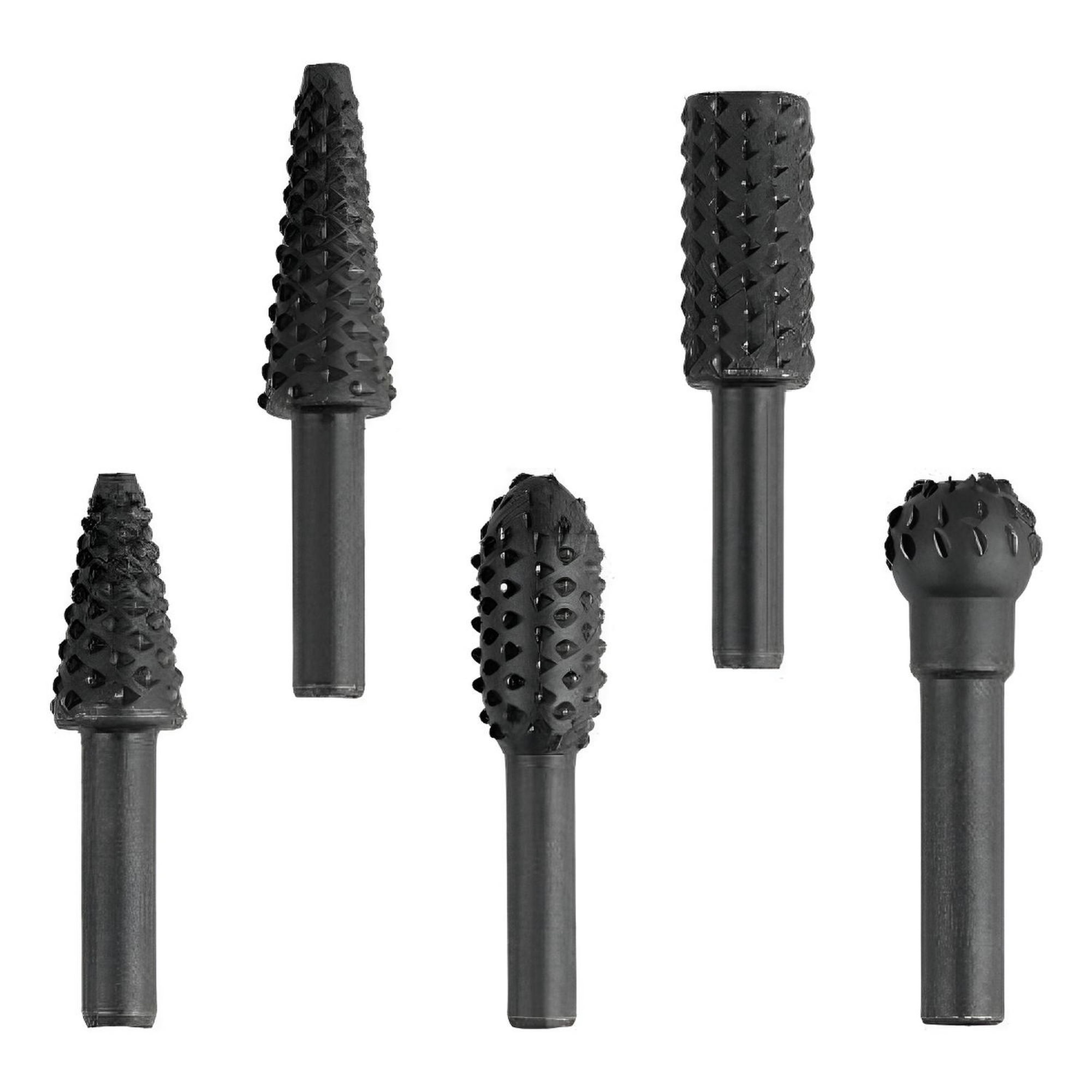 Genérica - Set 5 Fresas Rotativas Madera Metal, Taladro Y Dremel, Lima