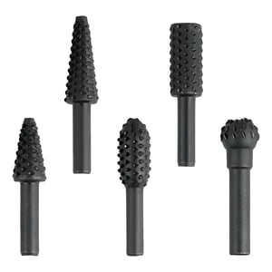 Genérica - Set 5 Fresas Rotativas Madera Metal, Taladro Y Dremel, Lima