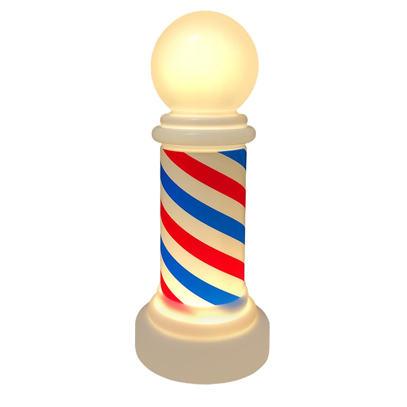 Magideal - Luz De Poste De Barbería, Lámpara De Barbería, Equipo De Barbería, Reutilizable, Delicada, Luz De Salón, Letrero Luminoso De Barbería Para Barbería