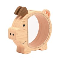 Magideal - Caja De Alcancía De Madera, Caja De Sombra Decorativa, Contenedor De Almacenamiento De Exhibición, Tarro De Ahorro De Dinero Para Decoración, Adultos