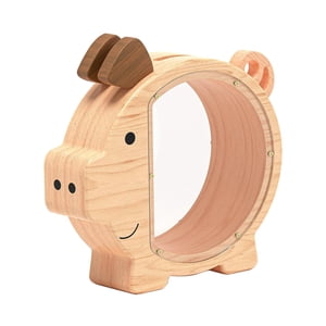 Magideal - Caja De Alcancía De Madera, Caja De Sombra Decorativa, Contenedor De Almacenamiento De Exhibición, Tarro De Ahorro De Dinero Para Decoración, Adultos