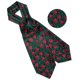 thumbnail image 4 of Set corbata gruesa Ascot hombre elegante formal. Modelo Floreado Rosas Rojas, 4 of 5