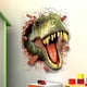thumbnail image 1 of 1pc 3D Dinosaur Ripped Wall Bedroom Sticker, Self Adhesive Removable Sticker, Home Decor, 1 of 2
