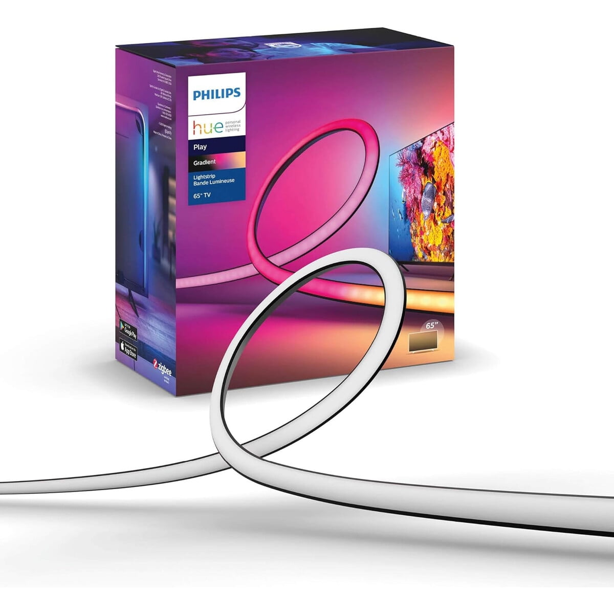 Tira Led Philips Hue Play Gradient 65 Para Tv Control Voz