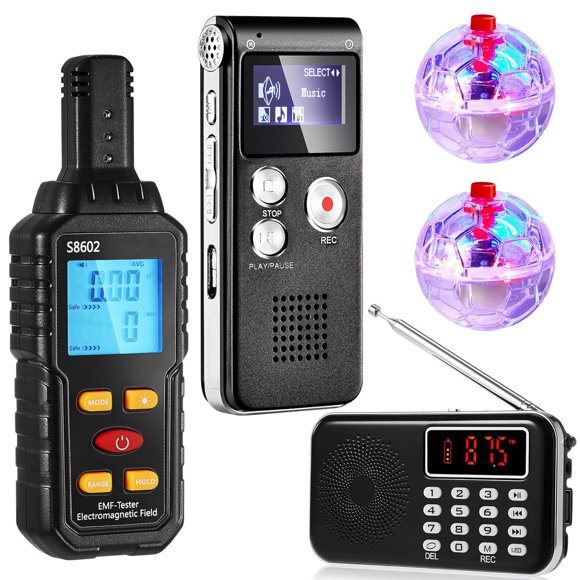 Kit Caza Fantasmas Dunzy 5 Piezas Medidor EMF Spirit Box