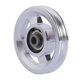 thumbnail image 4 of Rueda De Polea De Rodamiento Polea Universal De Aleación De Aluminio Para Accesorio De Ejercicio 93 Mm Plata, 4 of 5