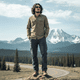 thumbnail image 1 of Camisa Outdoor Trekking Hombre Ripstop Protección Uv+50  Verde Musgo, 1 of 8
