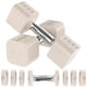 thumbnail image 1 of Set de mancuernas ajustables Hezeyferg de 10 kg, 4 niveles, beige, 1 of 6