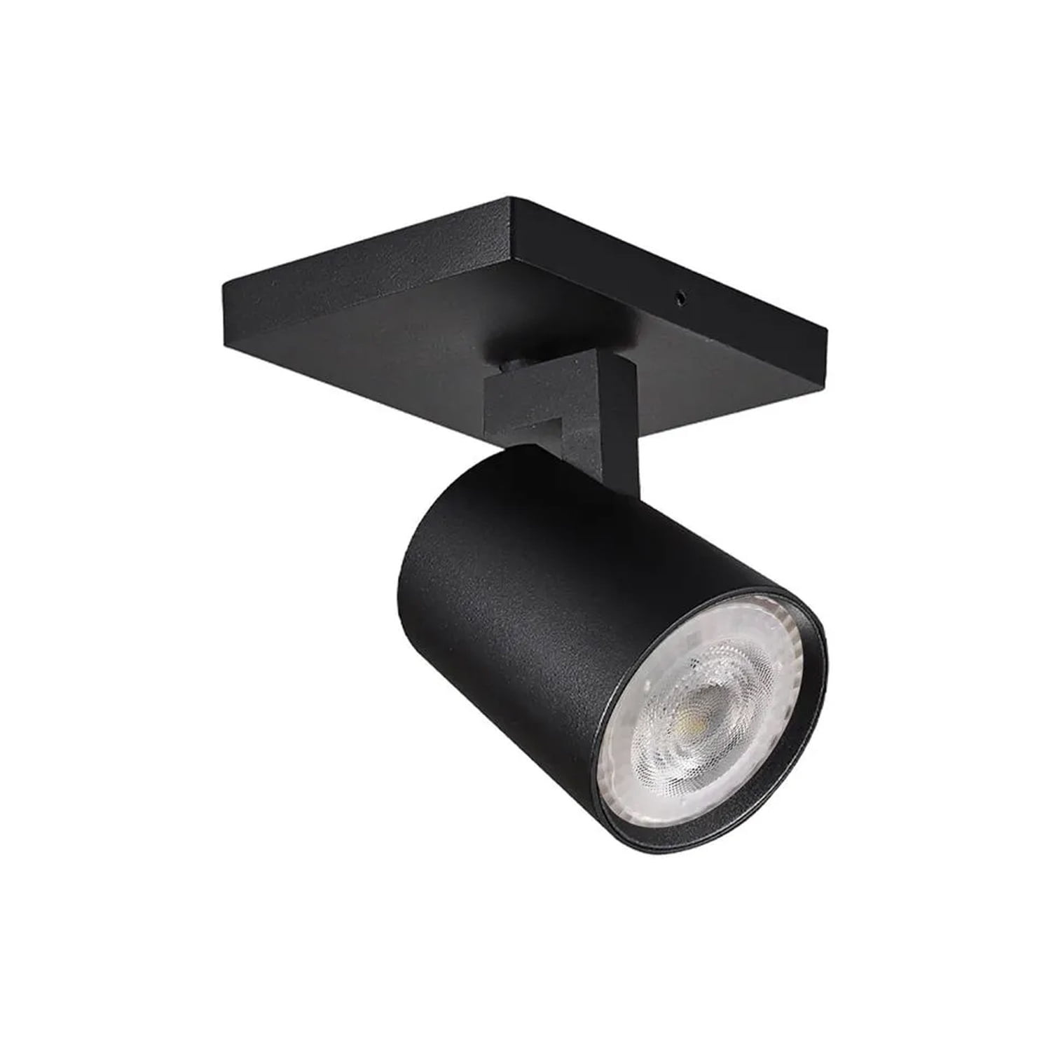 Hb Led - Foco Spot Led Track Light 1xgu10 Negro Incluye Ampolleta Cálida