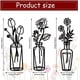 thumbnail image 4 of 1pc 3D Vase Metal Wall Sticker, Wall Decals, Removable Wall Decor Sticker For Living Room Bedroom Bathroom Office Home, Art Wall Decoration, 4 of 5