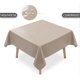thumbnail image 3 of Mantel De Hule Mesa Cuadrada Diseño Liso 140x140cm beige, 3 of 3