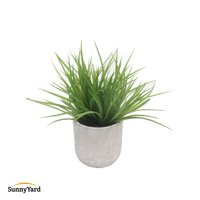 Kiosclub - Hierba Planta Artificial Con Macetero Decoración Sunnyyard