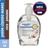 Jabón Líquido De Manos Coco Jengibre 222 Ml Equate