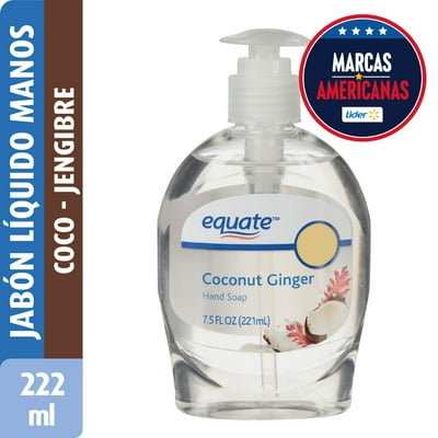 Jabón Líquido De Manos Coco Jengibre 222 Ml Equate