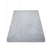 Genérico - Alfombra Decorativa Texturizada 150X200Cm Color Gris