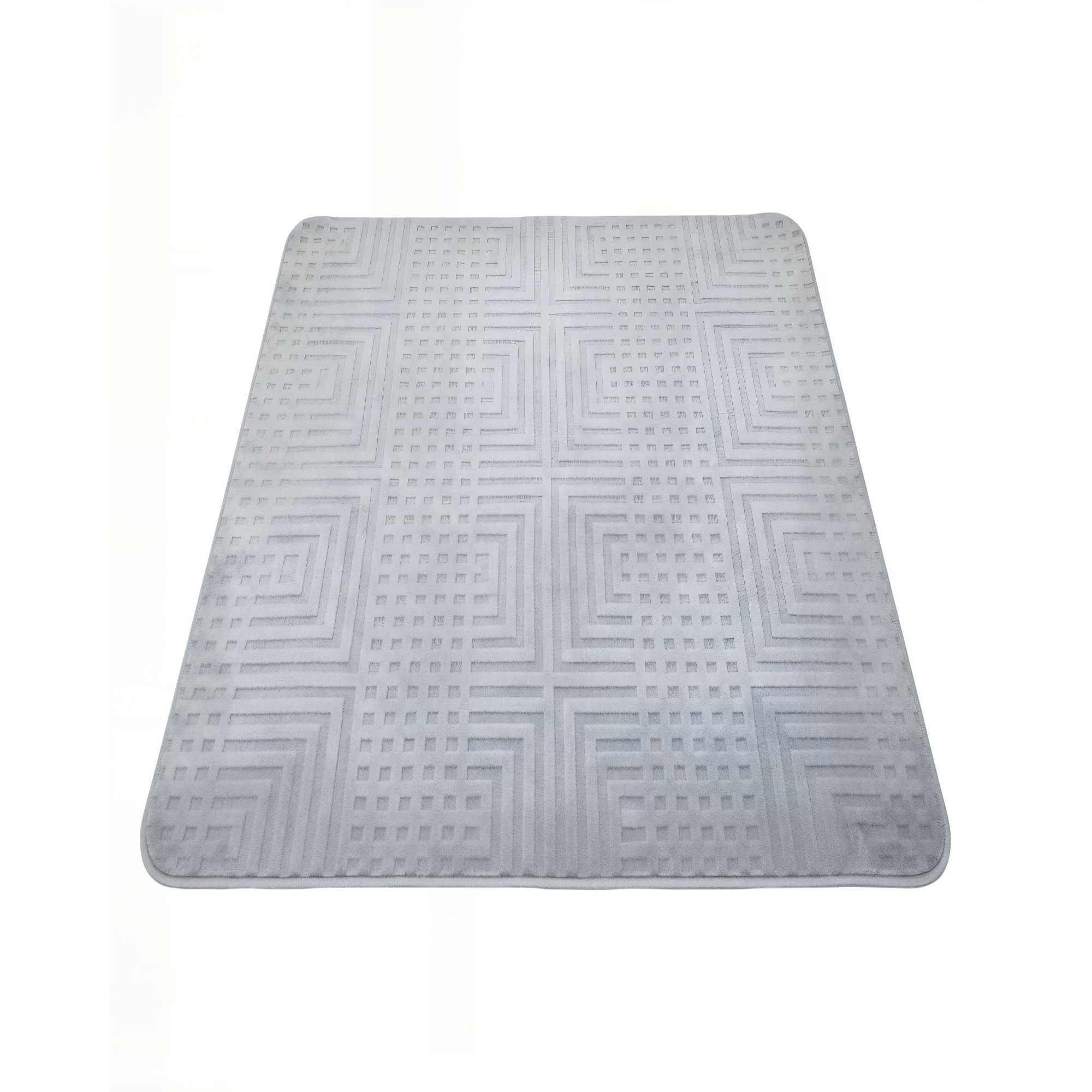 Genérico - Alfombra Decorativa Texturizada 150x200cm Color Gris