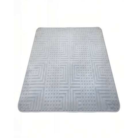 Genérico - Alfombra Decorativa Texturizada 150X200Cm Color Gris