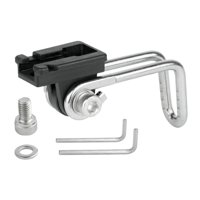 Magideal - Soporte De Faro De Bicicleta De Rotación, Soporte De Lámpara De Montaje De Horquilla, Piezas De Clip, Soporte De Luz Delantera, Soporte De Linterna De B03B06