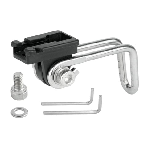 Magideal - Soporte De Faro De Bicicleta De Rotación, Soporte De Lámpara De Montaje De Horquilla, Piezas De Clip, Soporte De Luz Delantera, Soporte De Linterna De B03B06