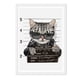 thumbnail image 1 of Cuadro Gato Police con Marco Blanco 50x40 CM, 1 of 1