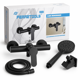 thumbnail image 1 of Kit de Ducha Monomando Negro Mate F61-18 – Completo y Moderno, 1 of 3