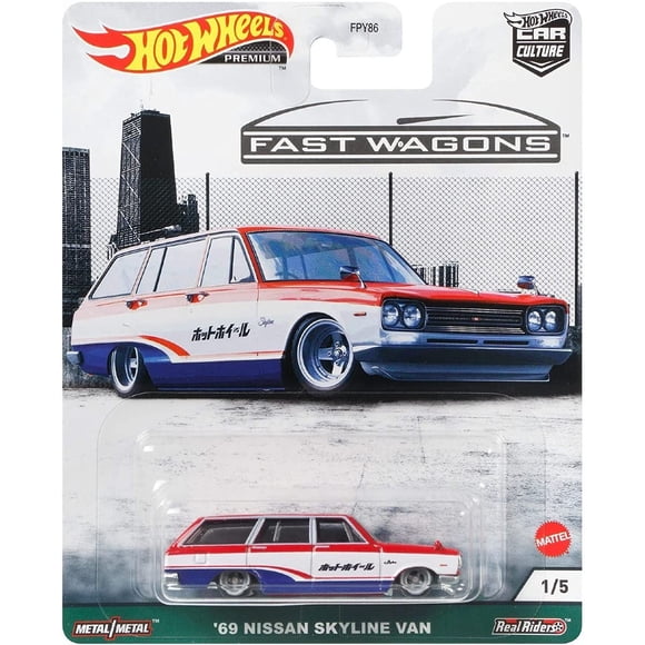 Toy Car Hot Wheels Car Culture Circuit '69 Nissan Skyline Van