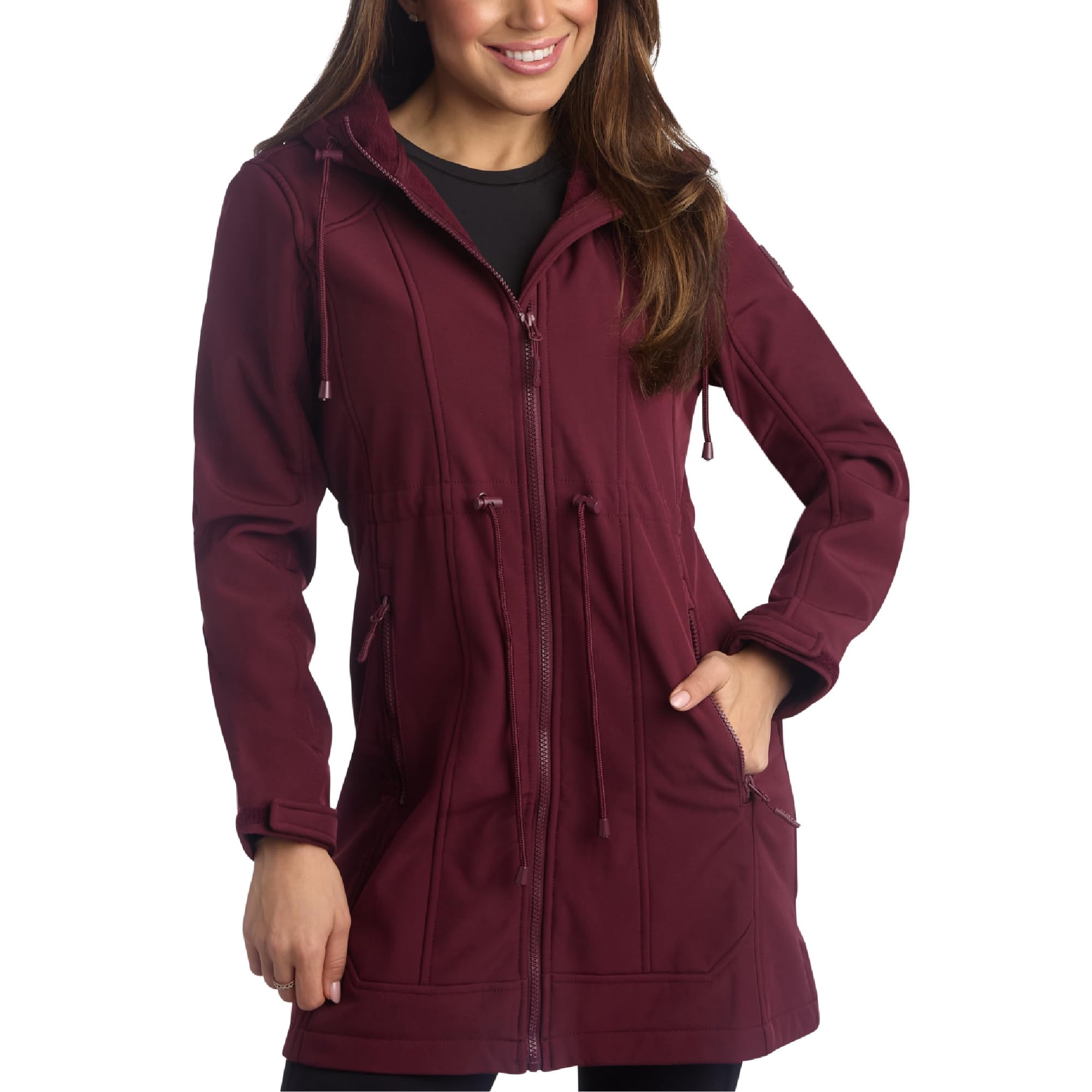 Chaqueta Reebok De Forro Polar Ligero Soft Shell Para Mujer