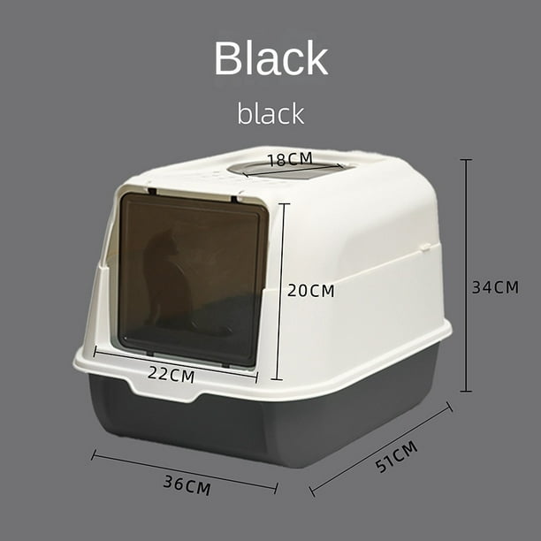 Anti-Splash Cat Litter Box with Deodorant for Cats - Fully Enclosed Toilet for Hygienic and Odor-Free Use