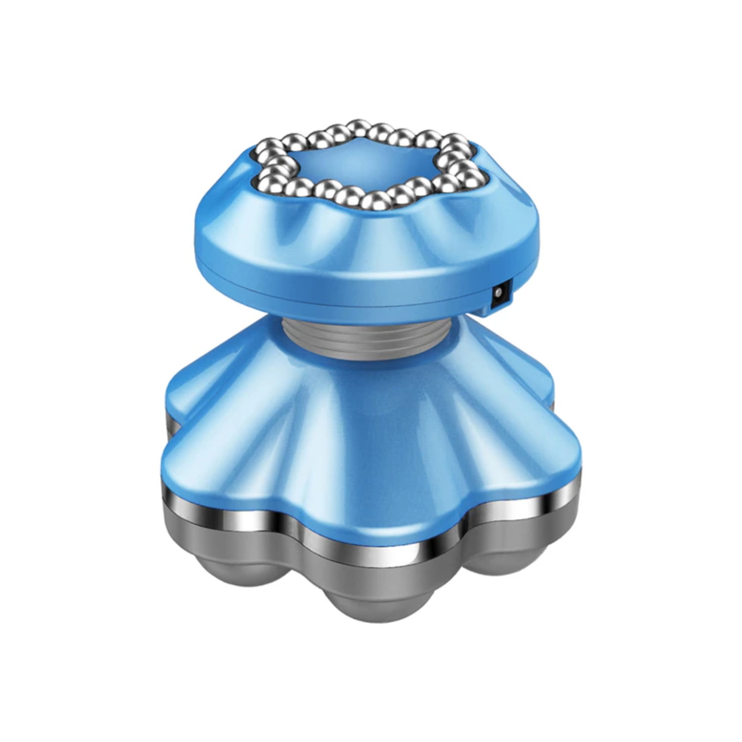 Importclick - Mini Masajeador Portátil Mano 10x9 Cm Celeste