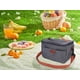 thumbnail image 5 of Bolsa de Almuerzo Reutilizable para Hombres, Bolsa de Almuerzo Aislada Lonchera para Oficina Picnic, Bolsa Enfriadora de Almuerzo con Correa de Hombro Ajustable Gris 10.2*6.7*7.1in, 5 of 6