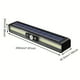 thumbnail image 3 of 1pc Solar Wall Lamp, Waterproof Movement Induction Lamp, Courtyard Lighting, Garden Street Lamp, Solar Lamp, Outdoor Path Garage Security Wall Lamp, 3 of 4