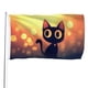 thumbnail image 1 of Black Cat Party Bandera impresa con temática, regalo perfecto para fanáticos, amigos y familiares, y adecuada para actividades al aire libre e interiores, decoraciones de fiesta. 60*90CM, 1 of 6