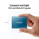 thumbnail image 3 of SSD Samsung T5 portátil de 1 TB USB 3.1 540 MB/s externo negro, 3 of 5