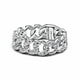 thumbnail image 1 of Anillo Pandora Pavé Cadena Cubana Plata Esterlina Circonita Cúbica Talla 56, 1 of 5