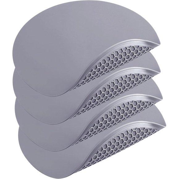 To Encounter Set de 4 Tapetes Redondos de Silicona para Microondas, 12 x 12 pulgadas