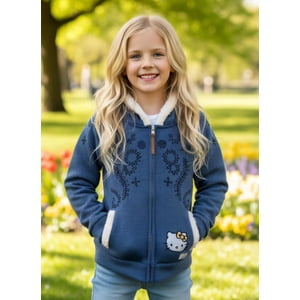 Poleron Niña Hello Kitty Azul 3