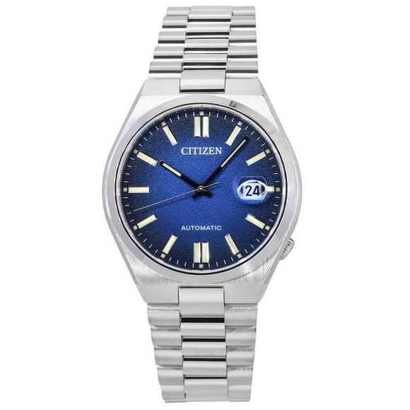 Reloj Análogo Citizen Tsuyosa Acero Inoxidable Esfera Azul Automático Hombre